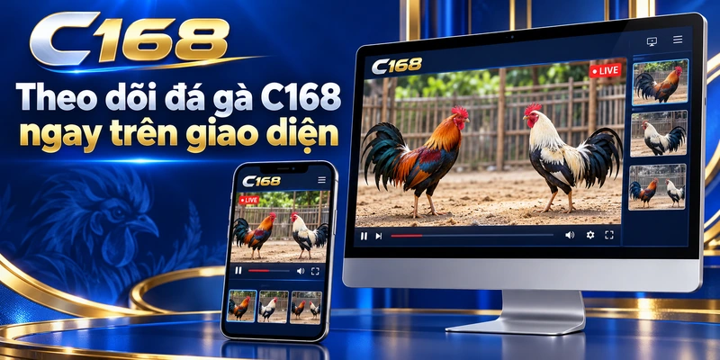 Theo dõi đá gà C168 ngay trên giao diện